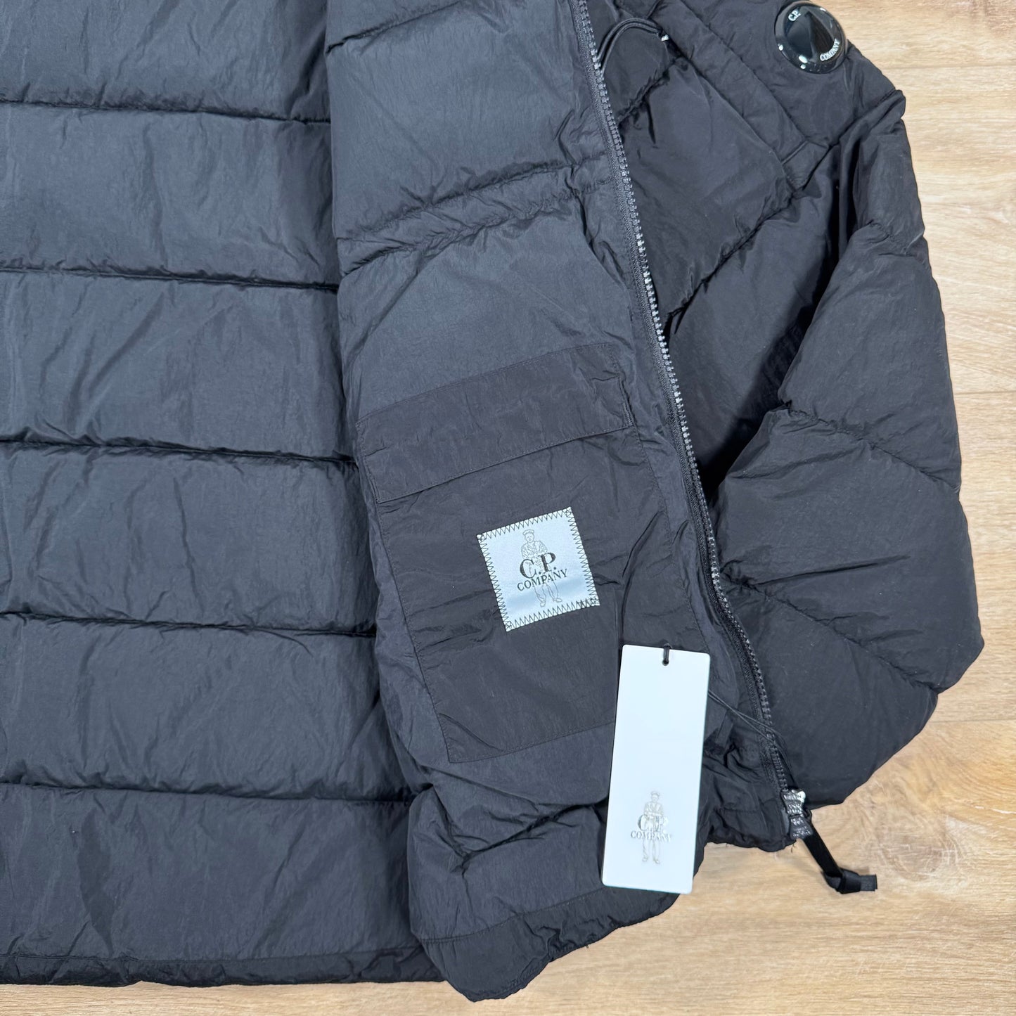 CP Company Chrome-R Down Lens Jacket in Black