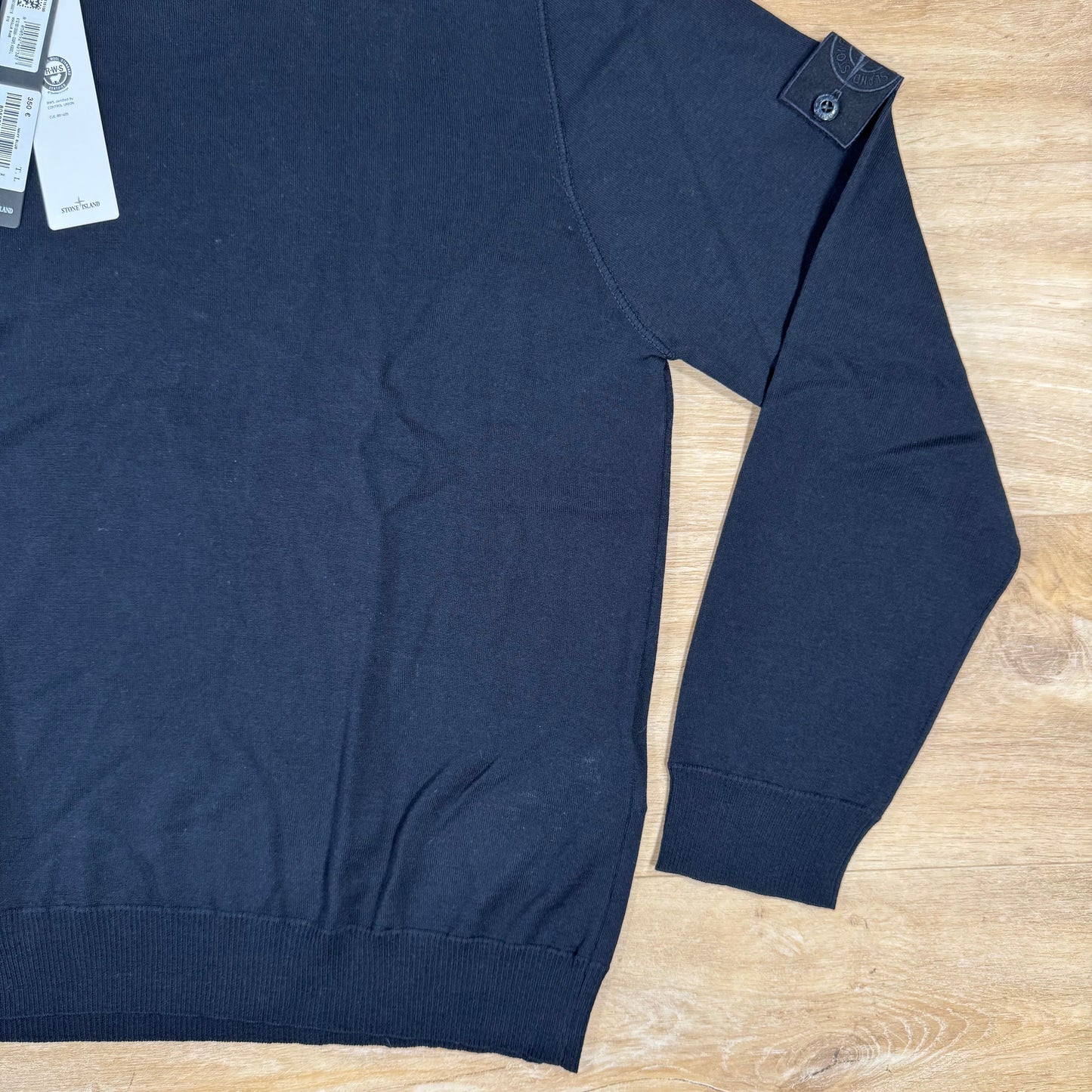 Stone Island Light Pure Wool Ghost Sweatshirt in Navy
