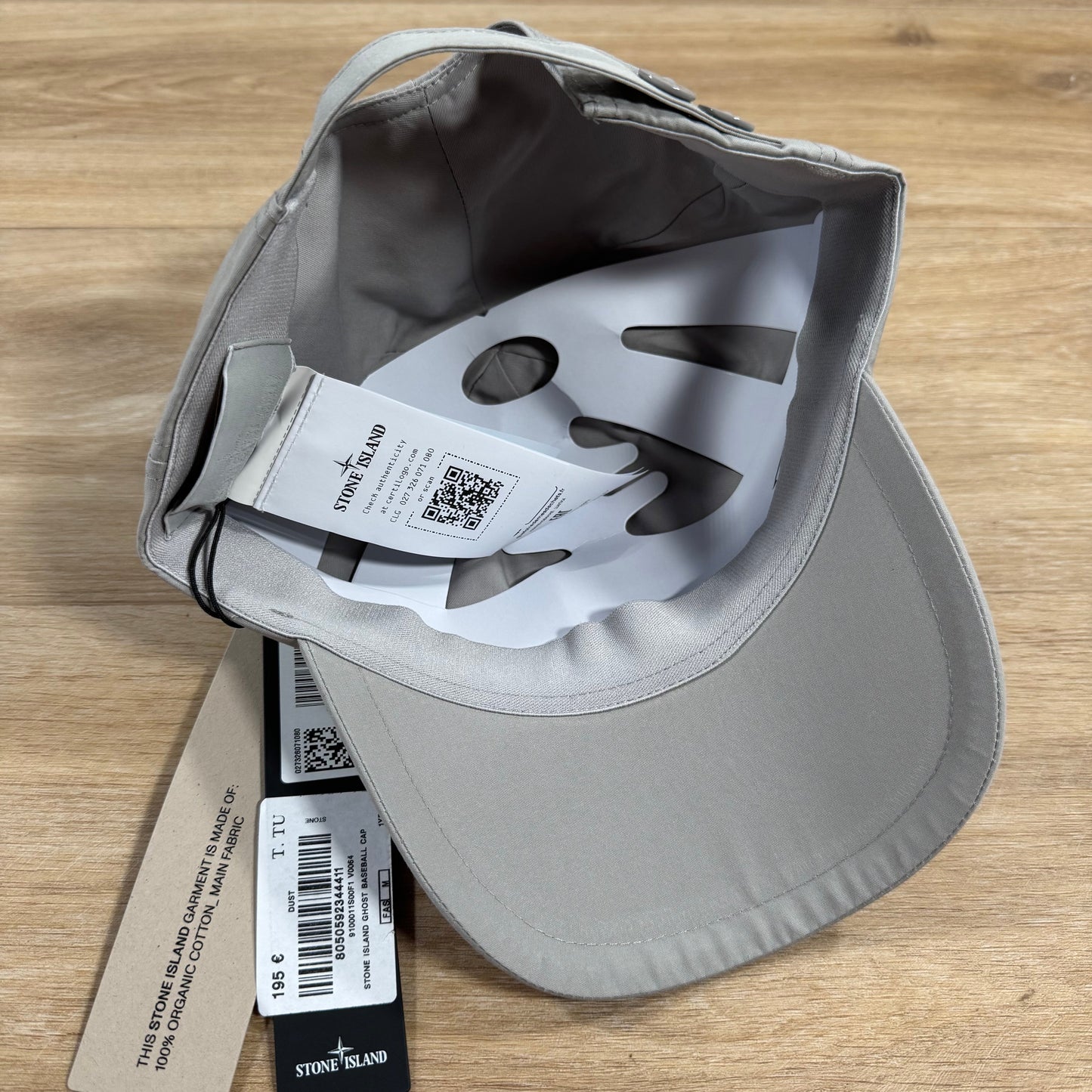 Stone Island Weatherproof Cotton Canvas Ghost Cap in Dust Grey