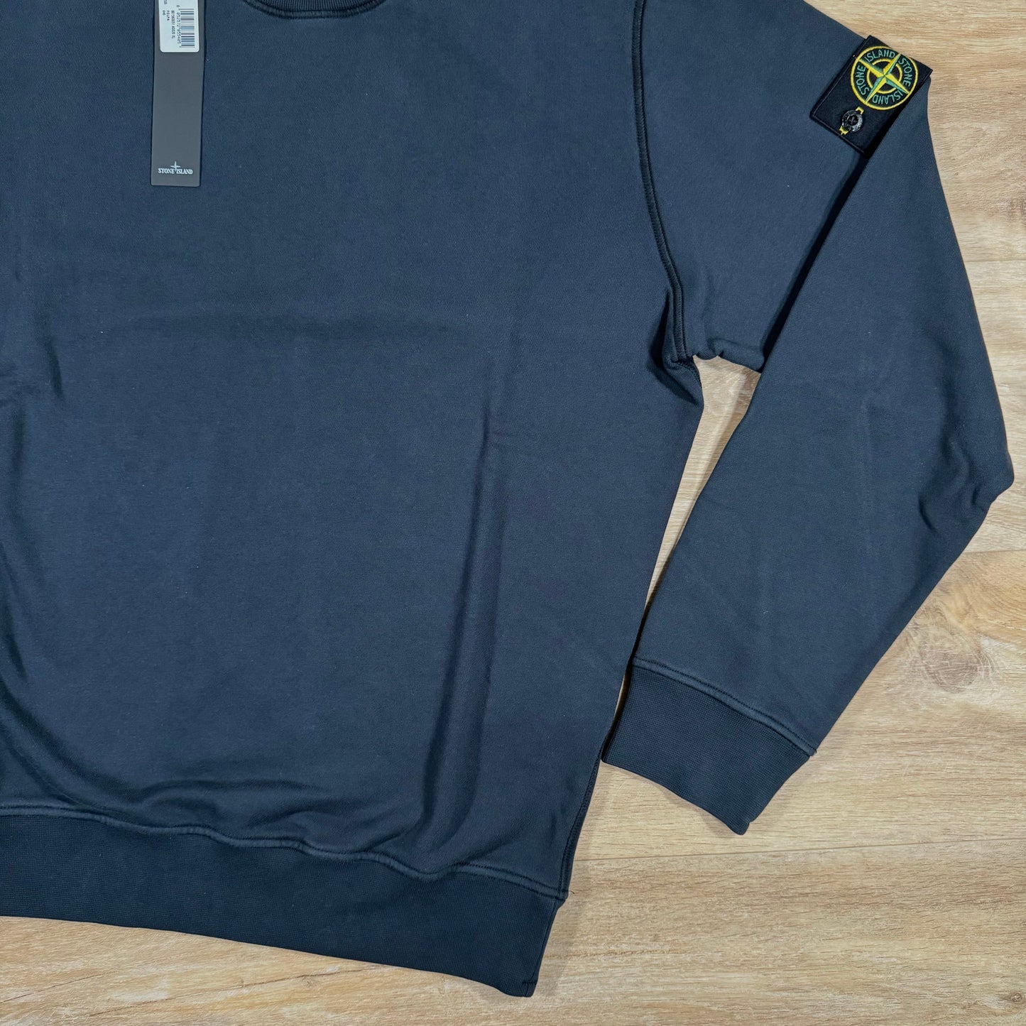 Stone Island Organic Cotton Fleece Sweatshirt in Navy