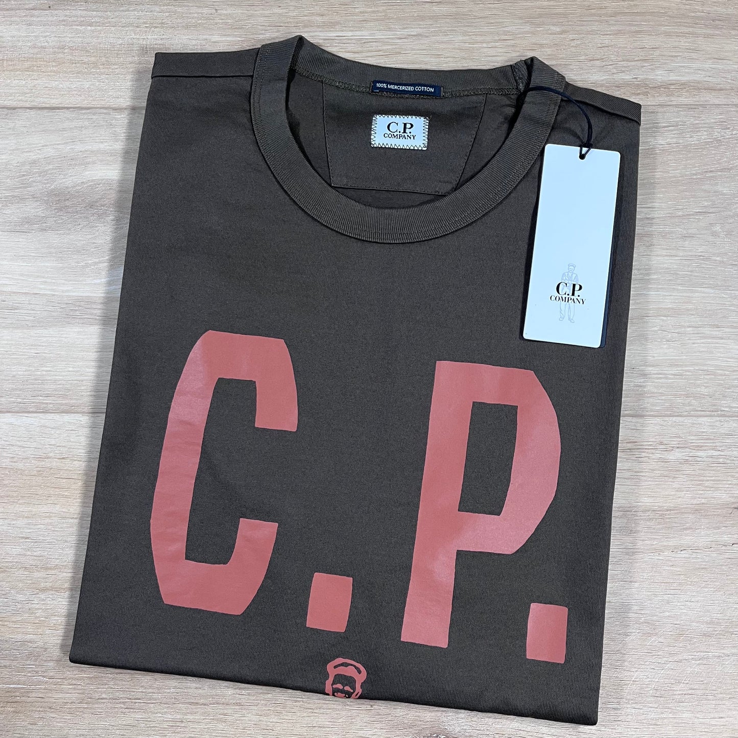CP Company Mercerized 30/2 Jersey Sailor T-Shirt in Ivy Green