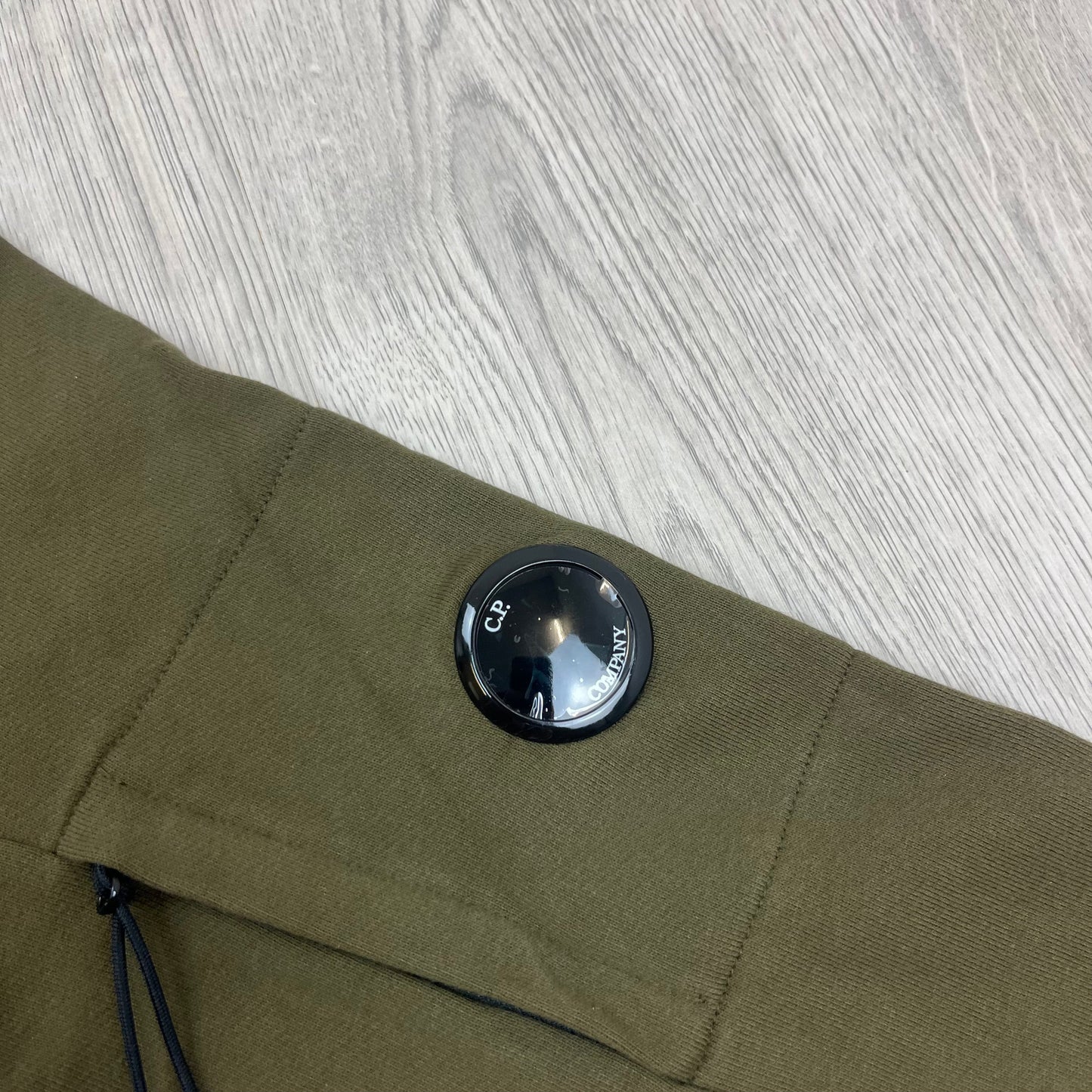 CP Company Raised Fleece Hoodie - Ivy Green