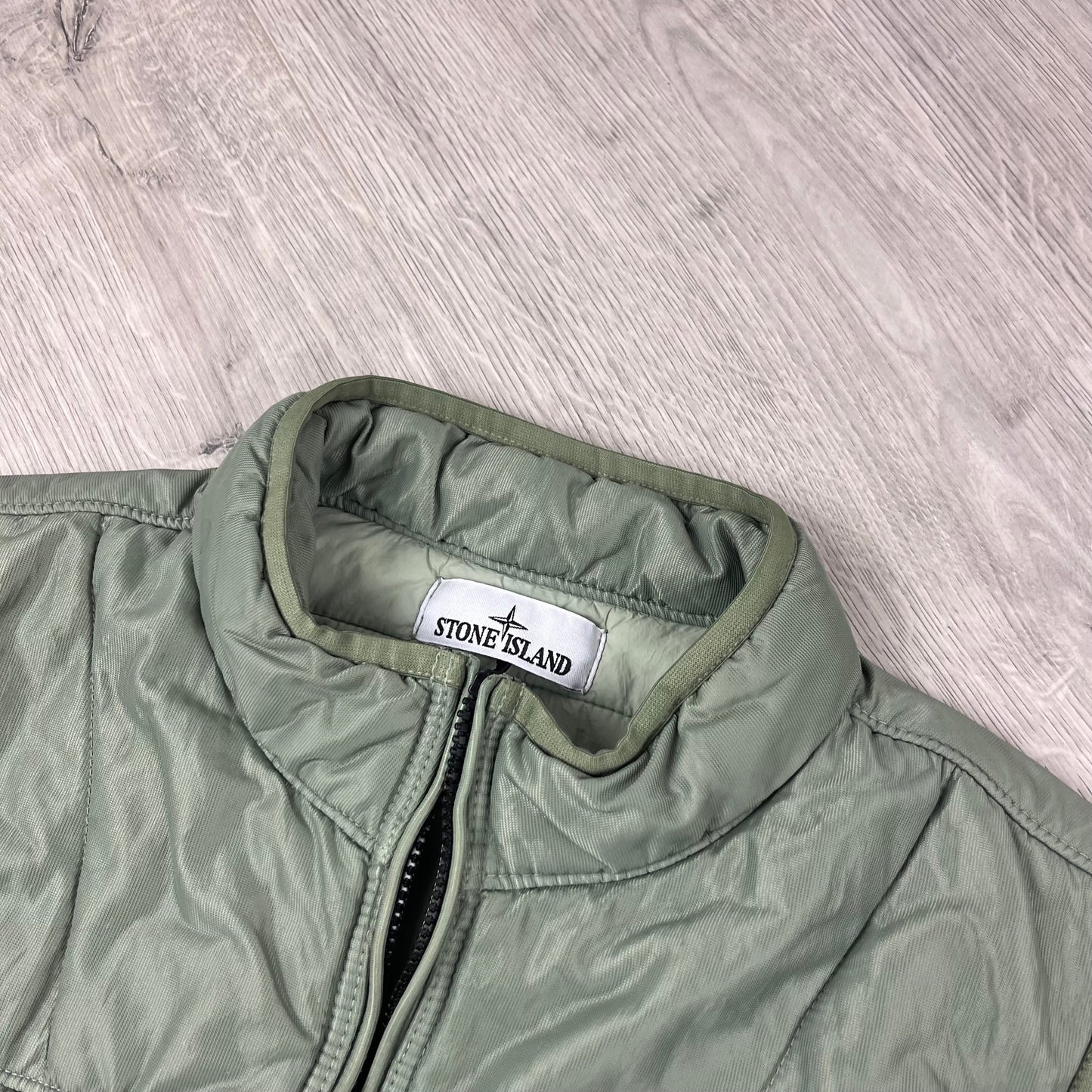 Stone Island Nylon Gilet - Sage