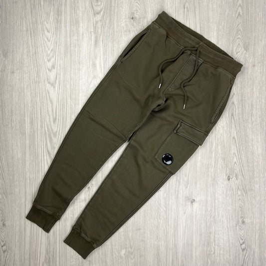 CP Company Raised Fleece Sweatpants - Ivy Green