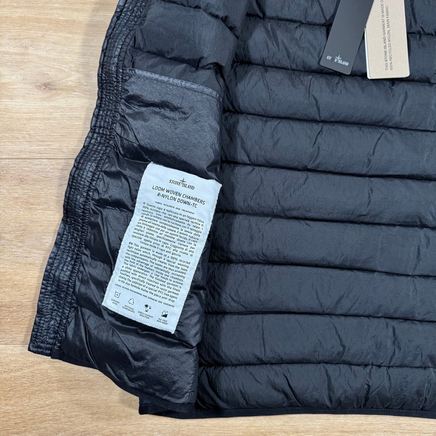 Stone Island Nylon Down-TC Vest in Navy