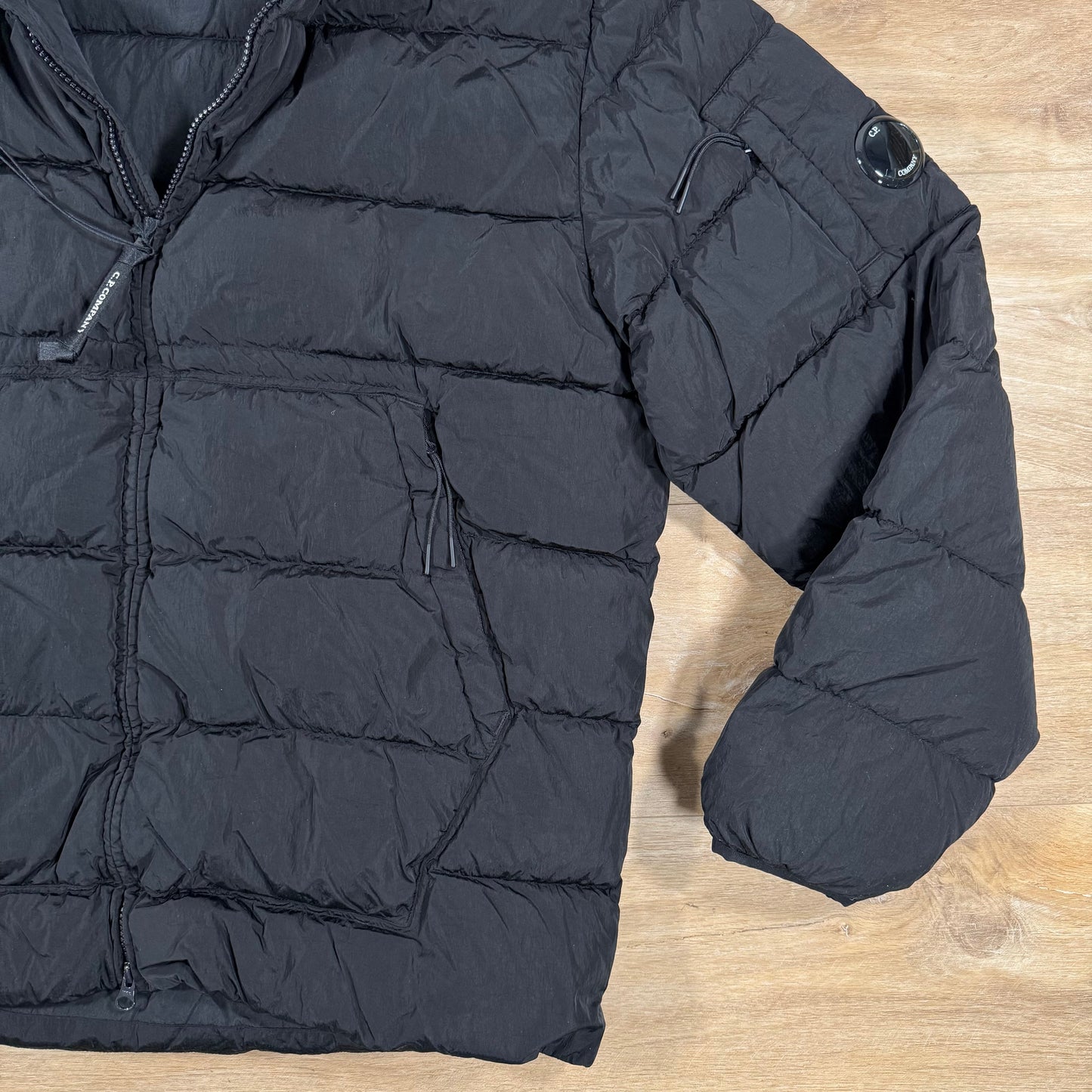 CP Company Chrome-R Down Lens Jacket in Black