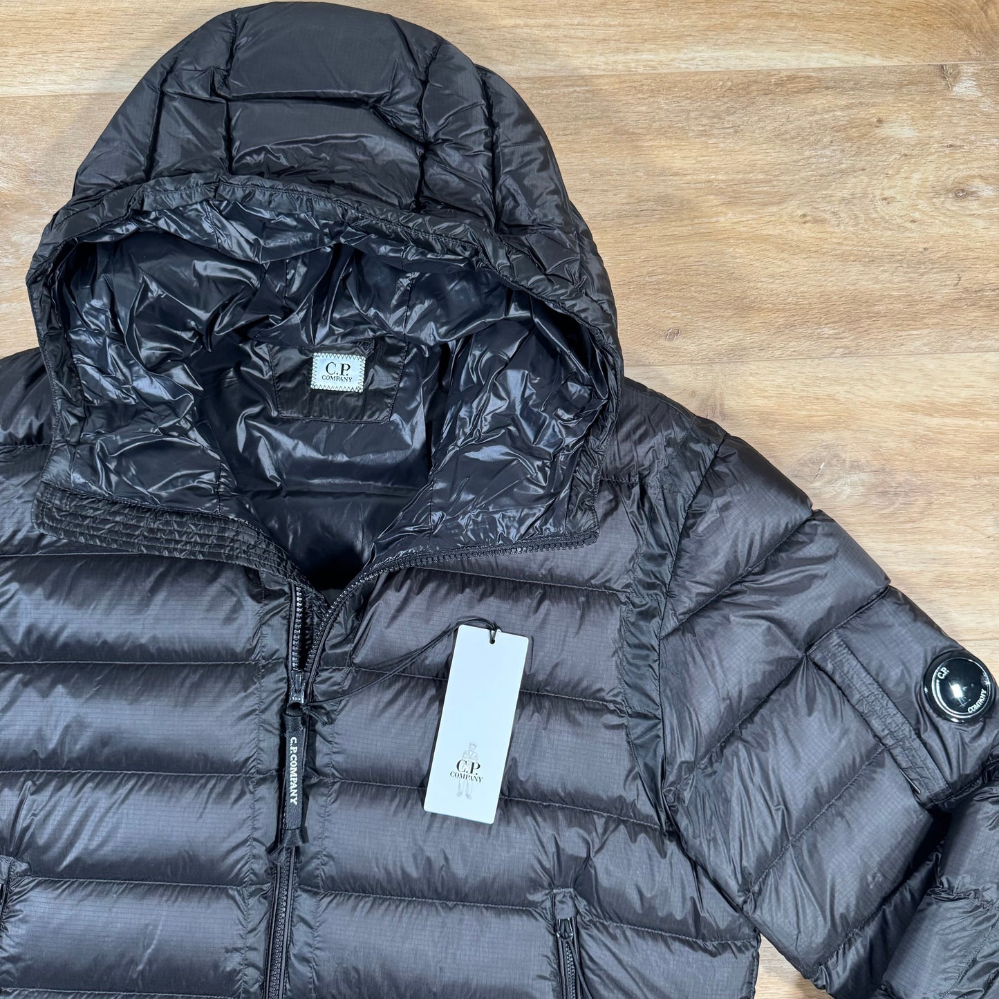 CP Company DD Shell Lens Down Jacket in Black