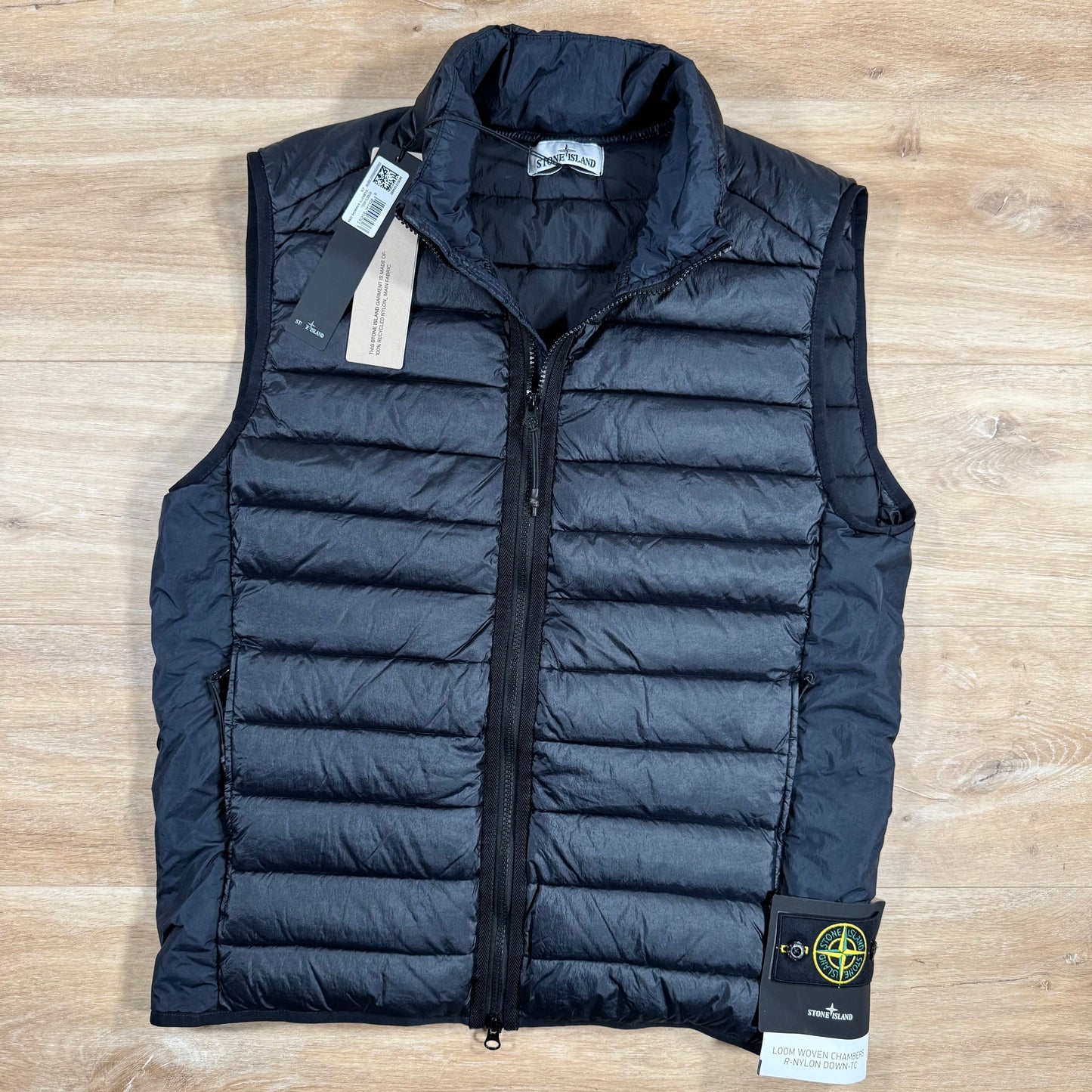 Stone Island Nylon Down-TC Vest in Navy
