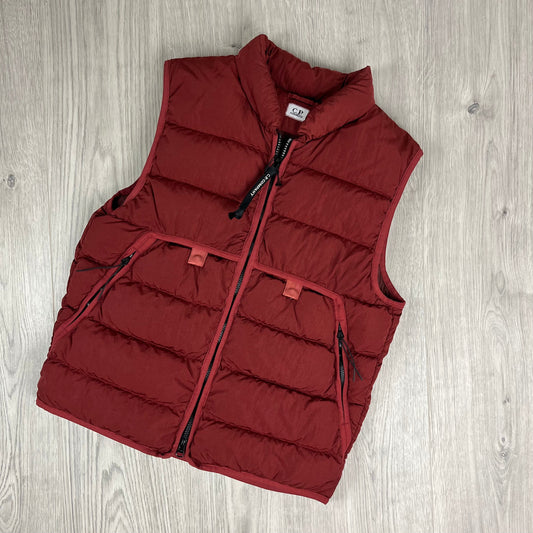 CP Company Chrome-R Lens Gilet - Ketchup