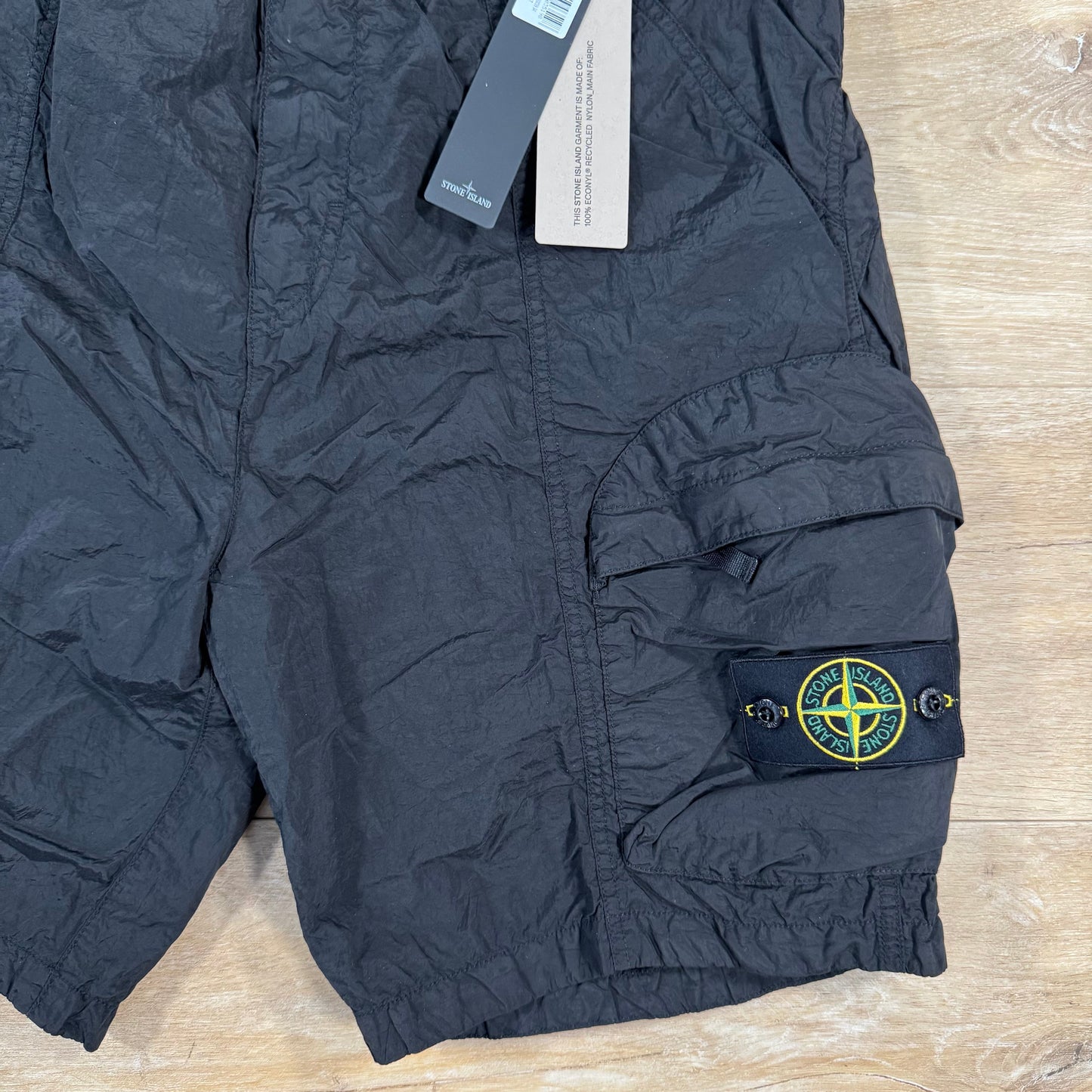 Stone Island Nylon Metal Bermuda Shorts in Black