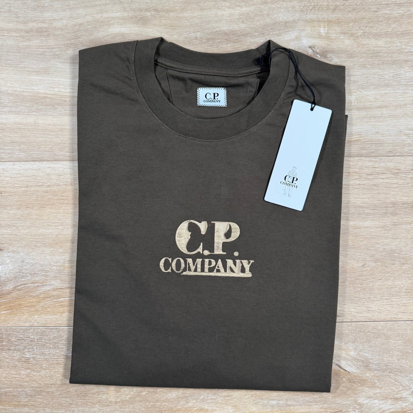 CP Company Graphic Logo T-Shirt in Ivy Green