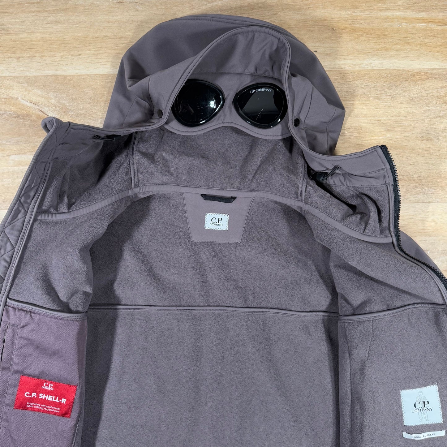 CP Company Shell-R Goggle Jacket in Violet