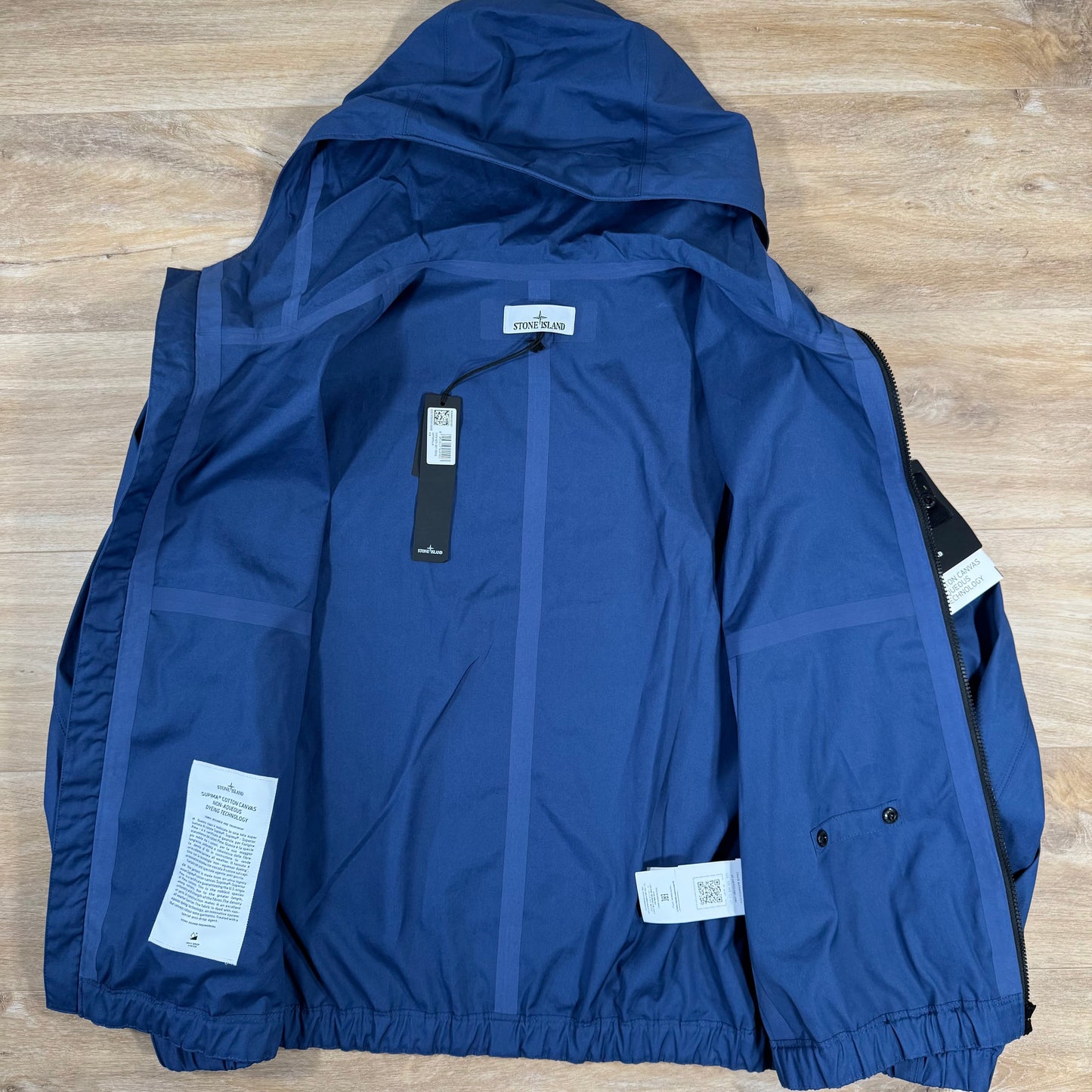 Stone Island Supima Canvas Jacket in Marine Blue
