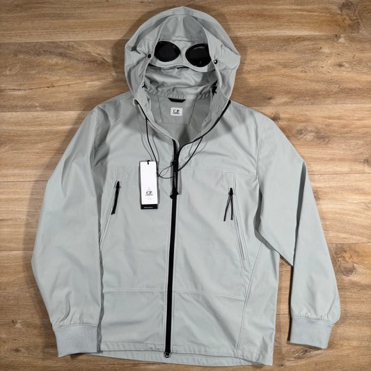 CP Company Shell-R Goggle Jacket in Blue Fox - Grey