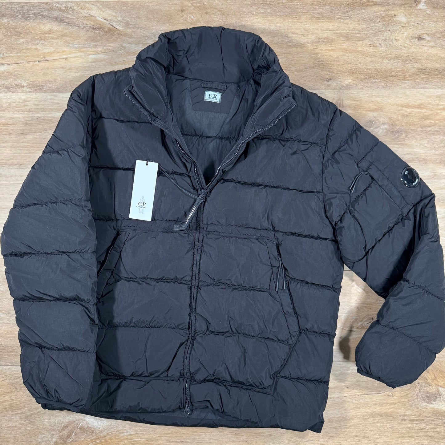 CP Company Chrome-R Down Lens Jacket in Black