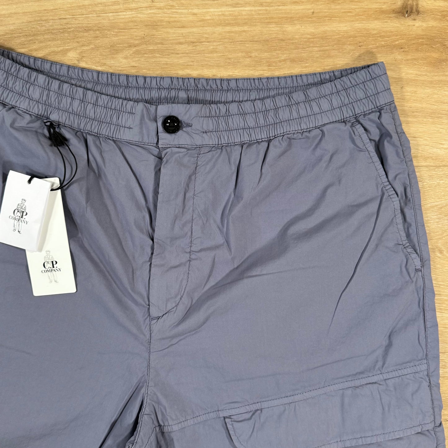 CP Company 50 Fili Stretch Cargo Shorts in Lavender Violet