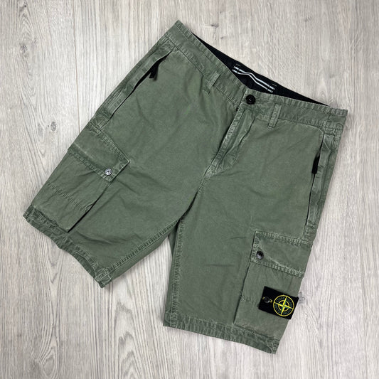 Stone Island Cargo Shorts - Musk Green