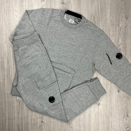 CP Company Raised Fleece Tracksuit - Grey