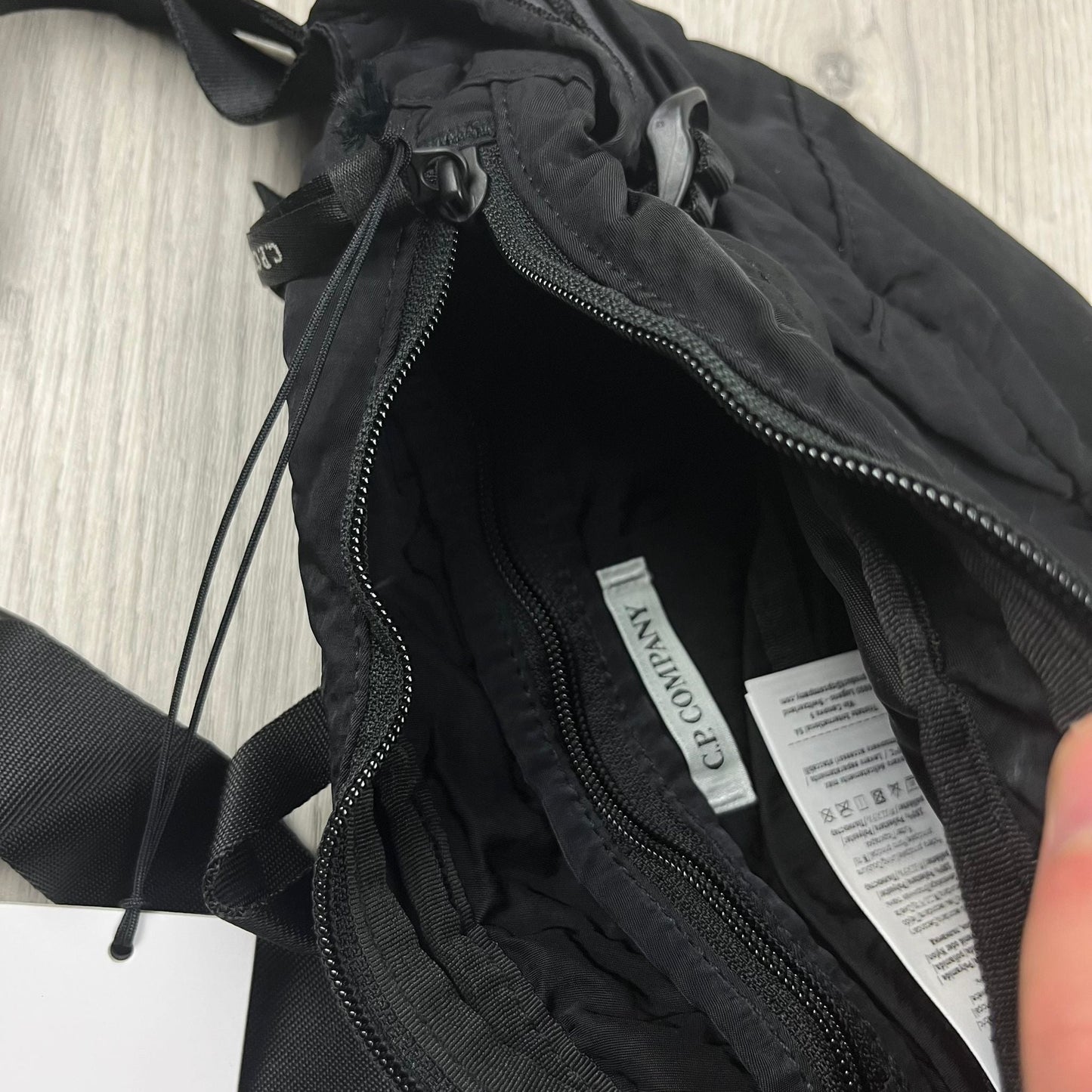 CP Company Zip Chrome Bag - Black