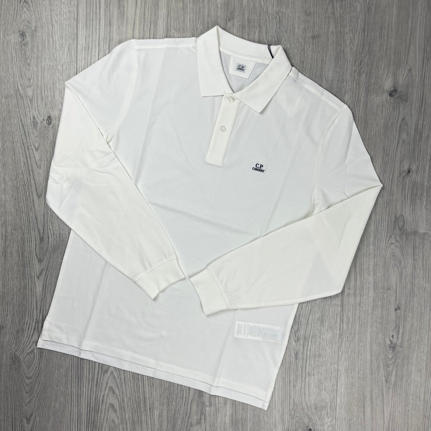 CP Company Piquet Polo Shirt - White