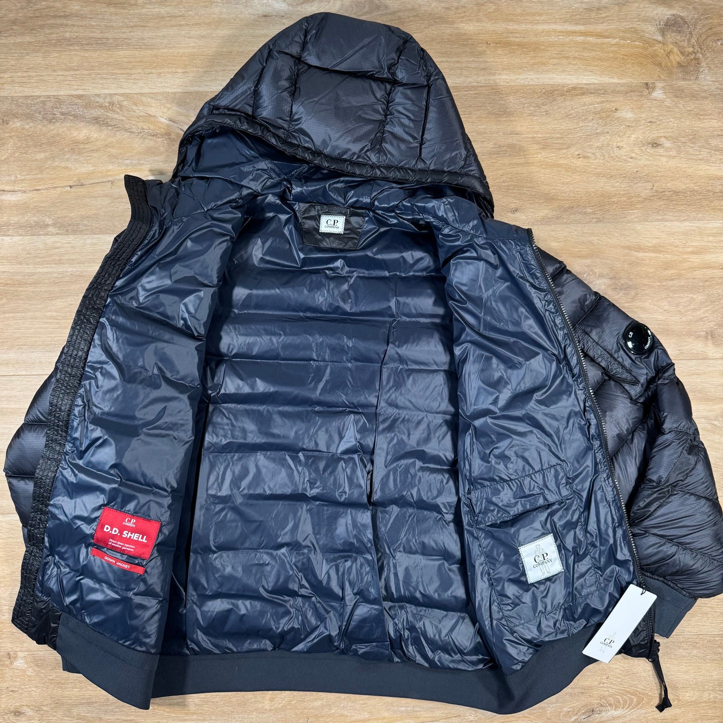 CP Company DD Shell Lens Down Jacket in Navy