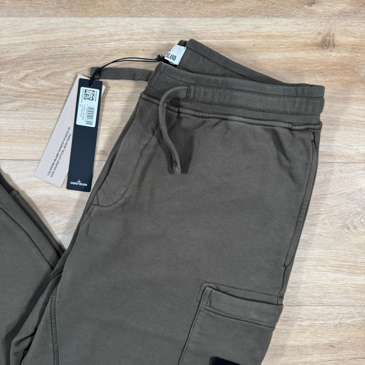 Stone Island Slim Fit Sweatpants in Military Green