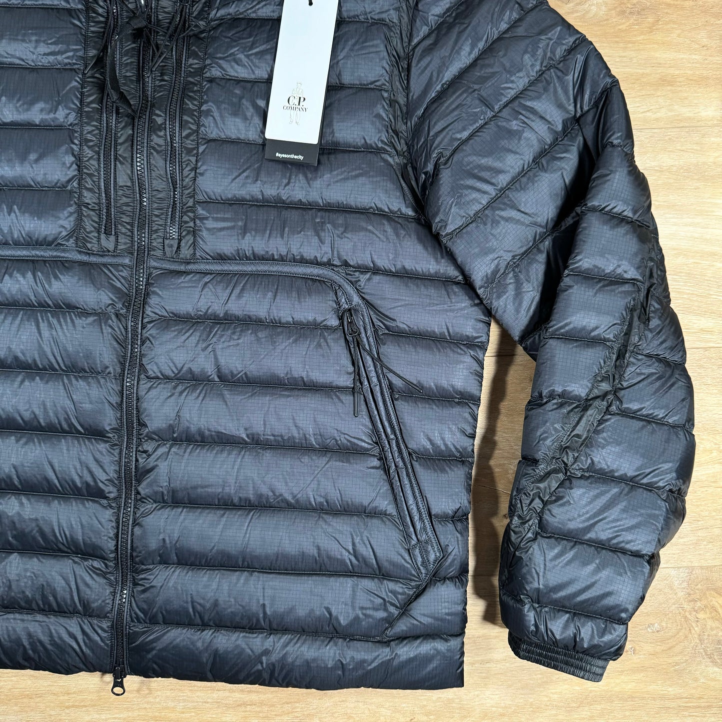 CP Company DD Shell Goggle Down Jacket in Navy