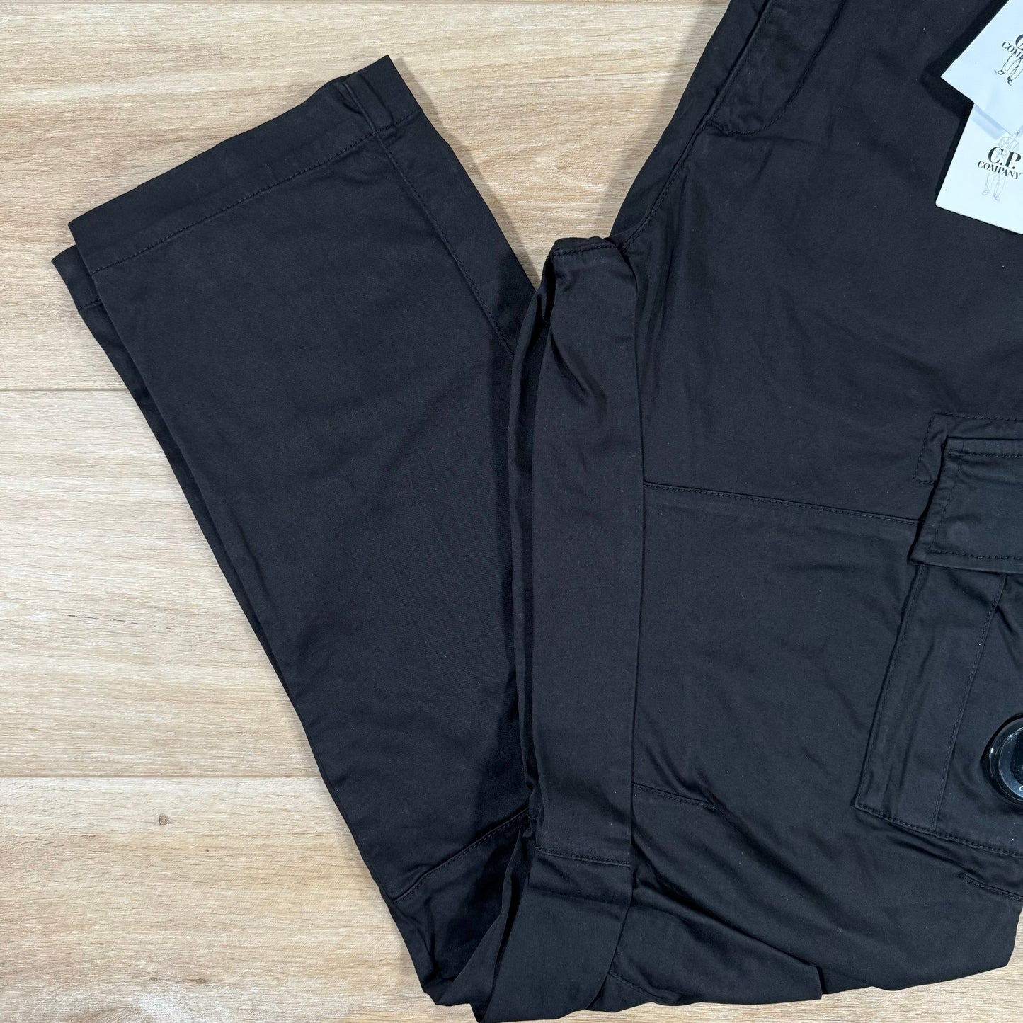 CP Company Stretch Cargo Trousers in Black