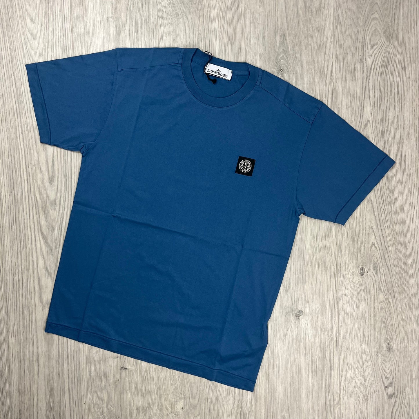 Stone Island Patch T-Shirt - Avio Blue