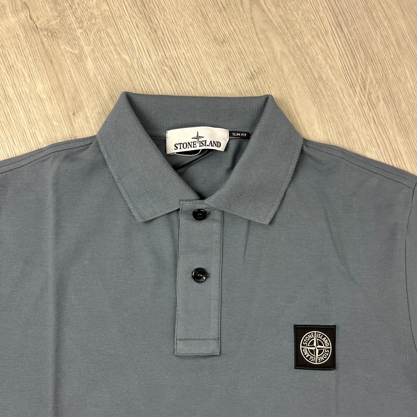 Stone Island Patch Polo Shirt - Avio Blue