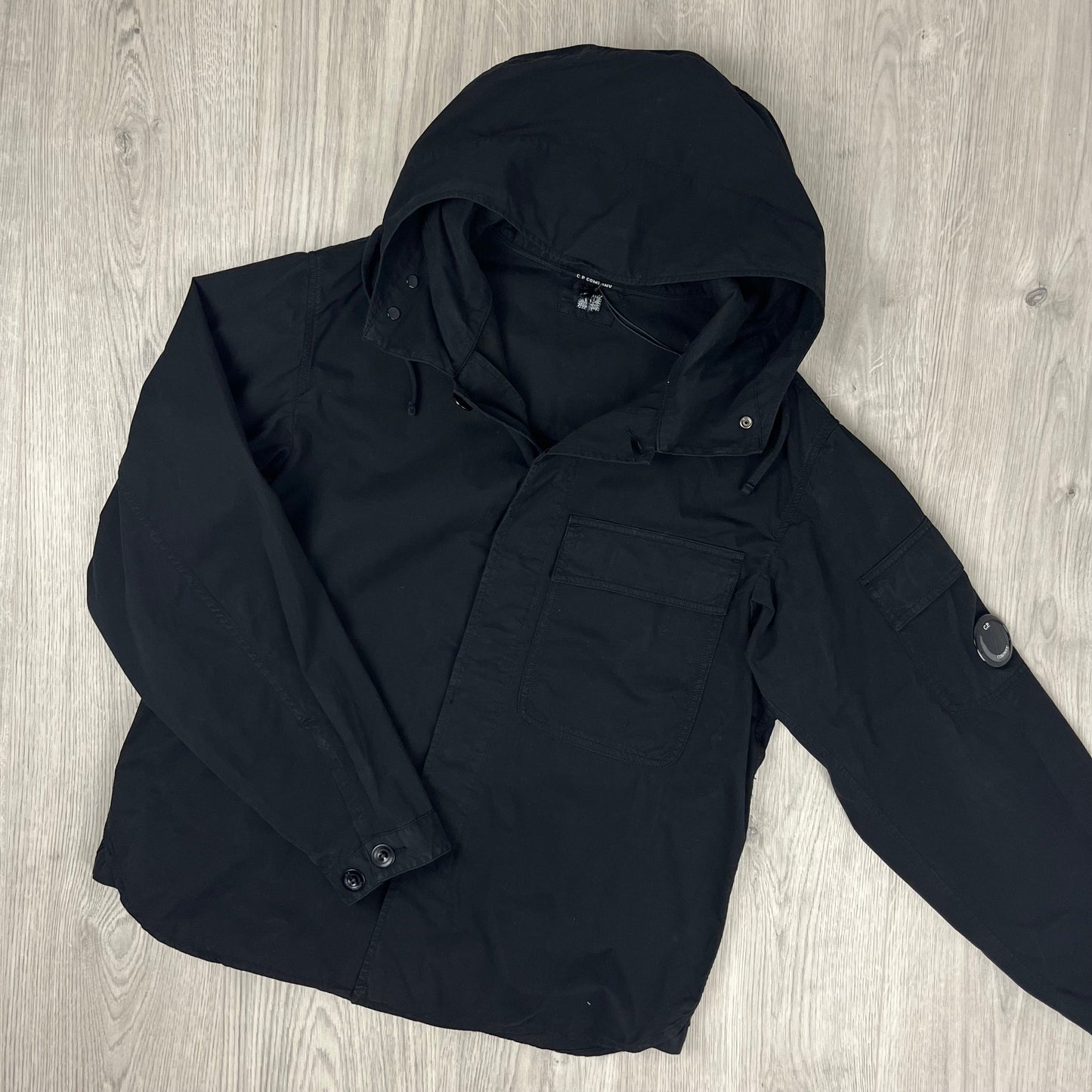 CP Company Hooded Overshirt - Black