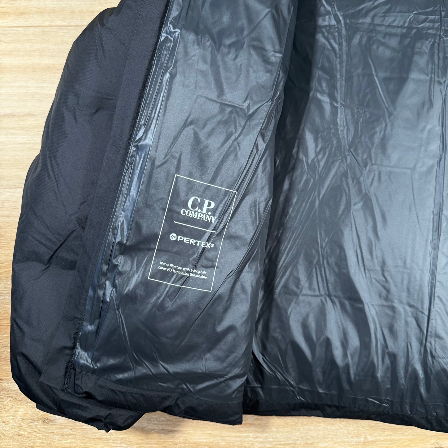 CP Company Metropolis Pertex Down Jacket in Black