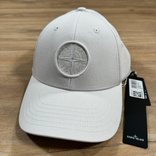 Stone Island Compass Logo Cap in White
