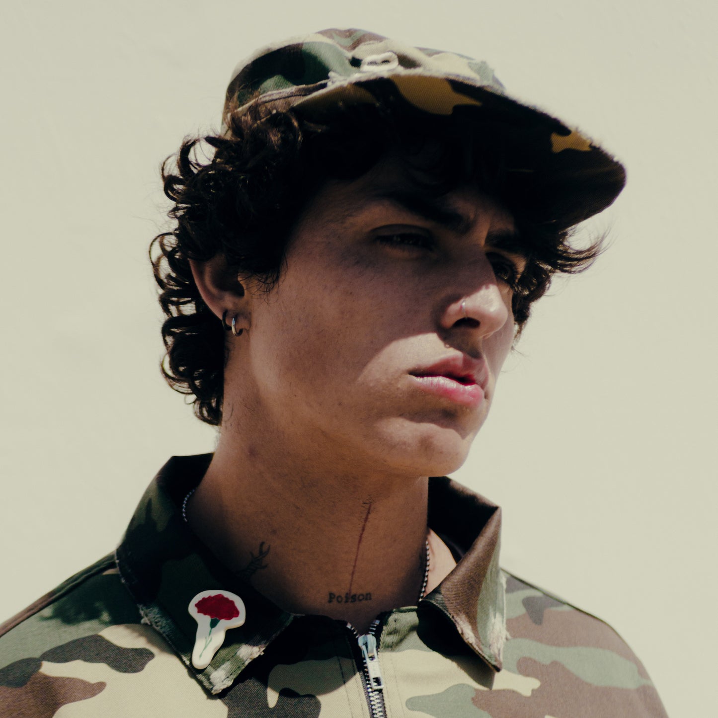 CP Company Diagonal Raised Fleece Goggle Hoodie in Pistachio Shell