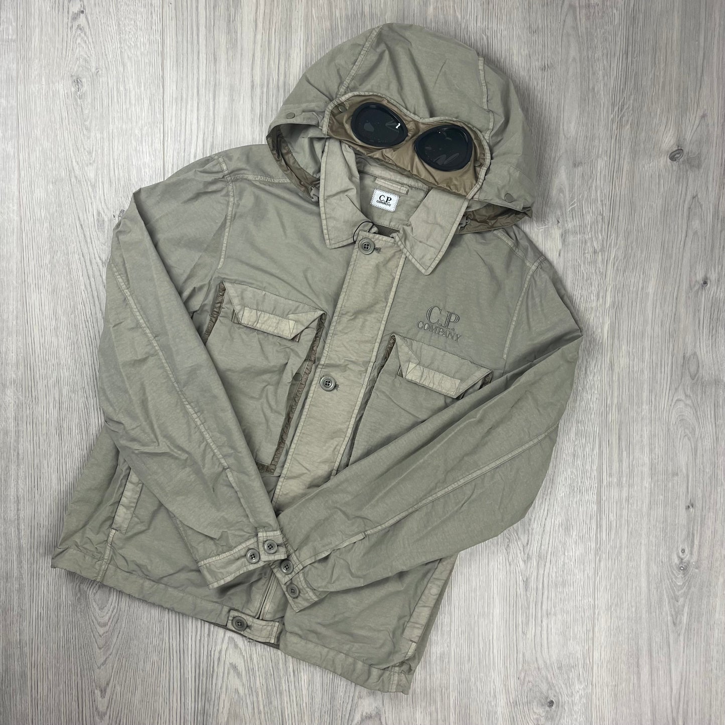CP Company Goggle Overshirt - Vintage Khaki
