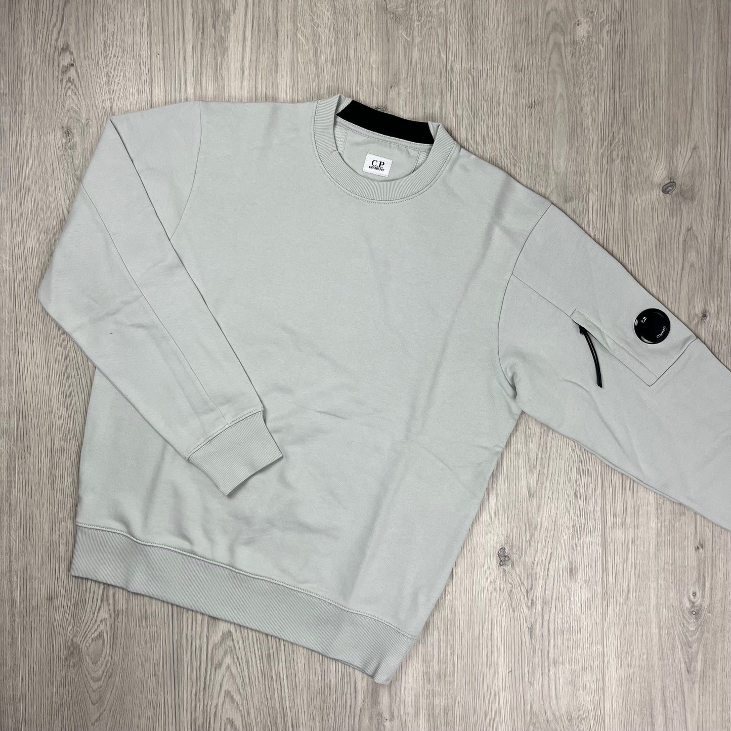 CP Company Raised Fleece Sweatshirt - Blue Fox
