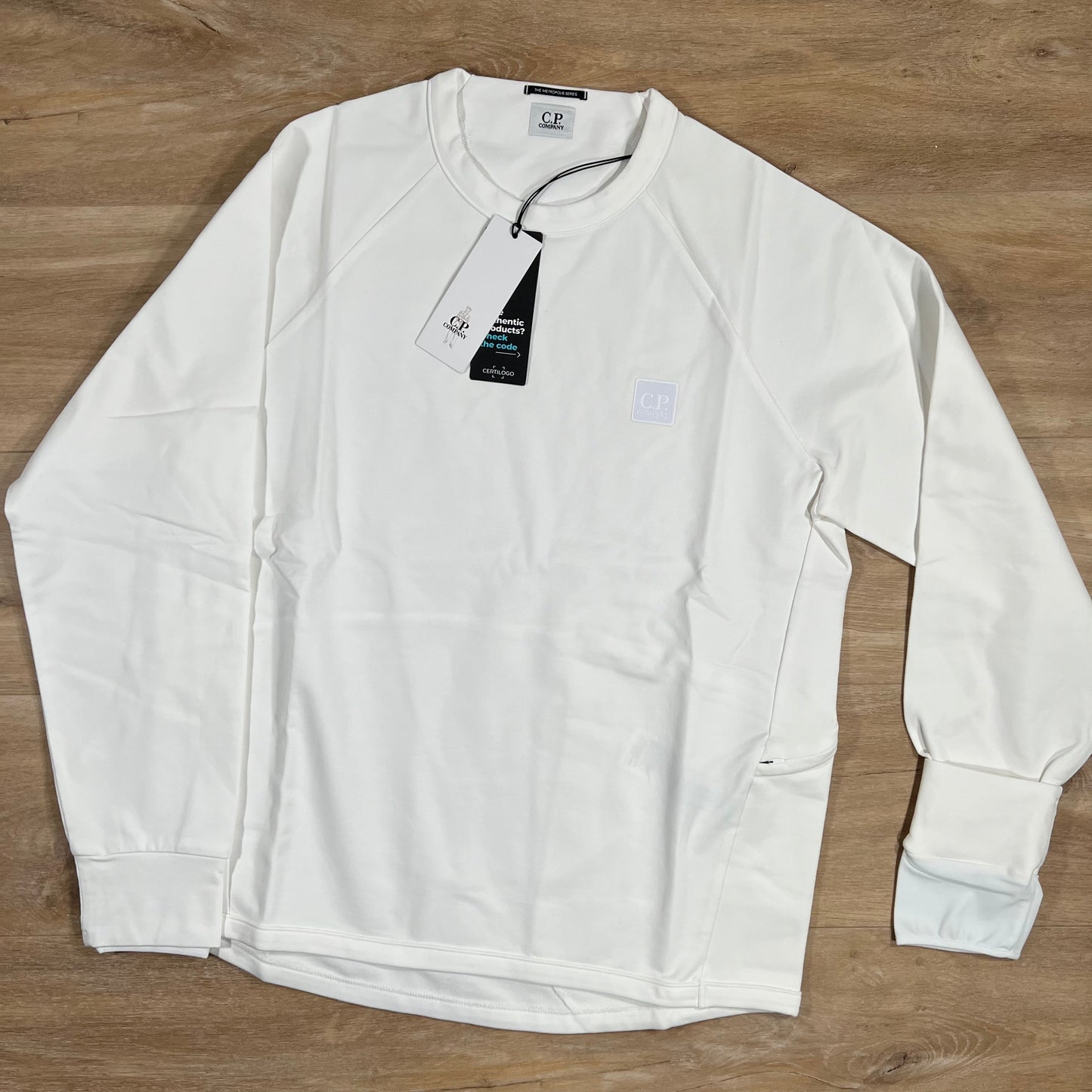 CP Company Metropolis Sweatshirt in White