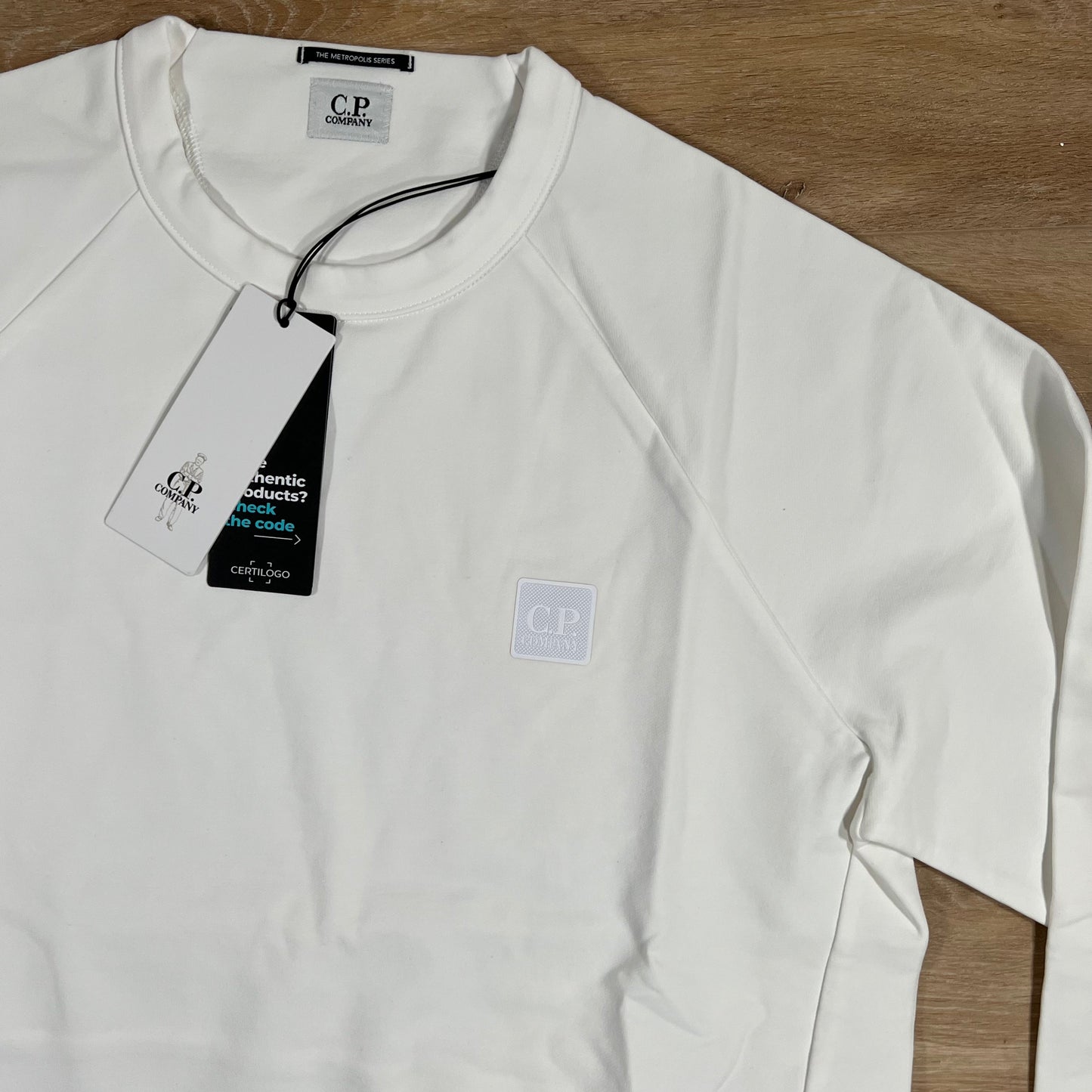 CP Company Metropolis Sweatshirt in White