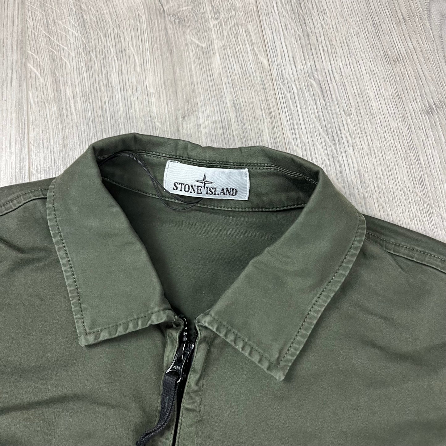 Stone Island Zip Overshirt - Military
