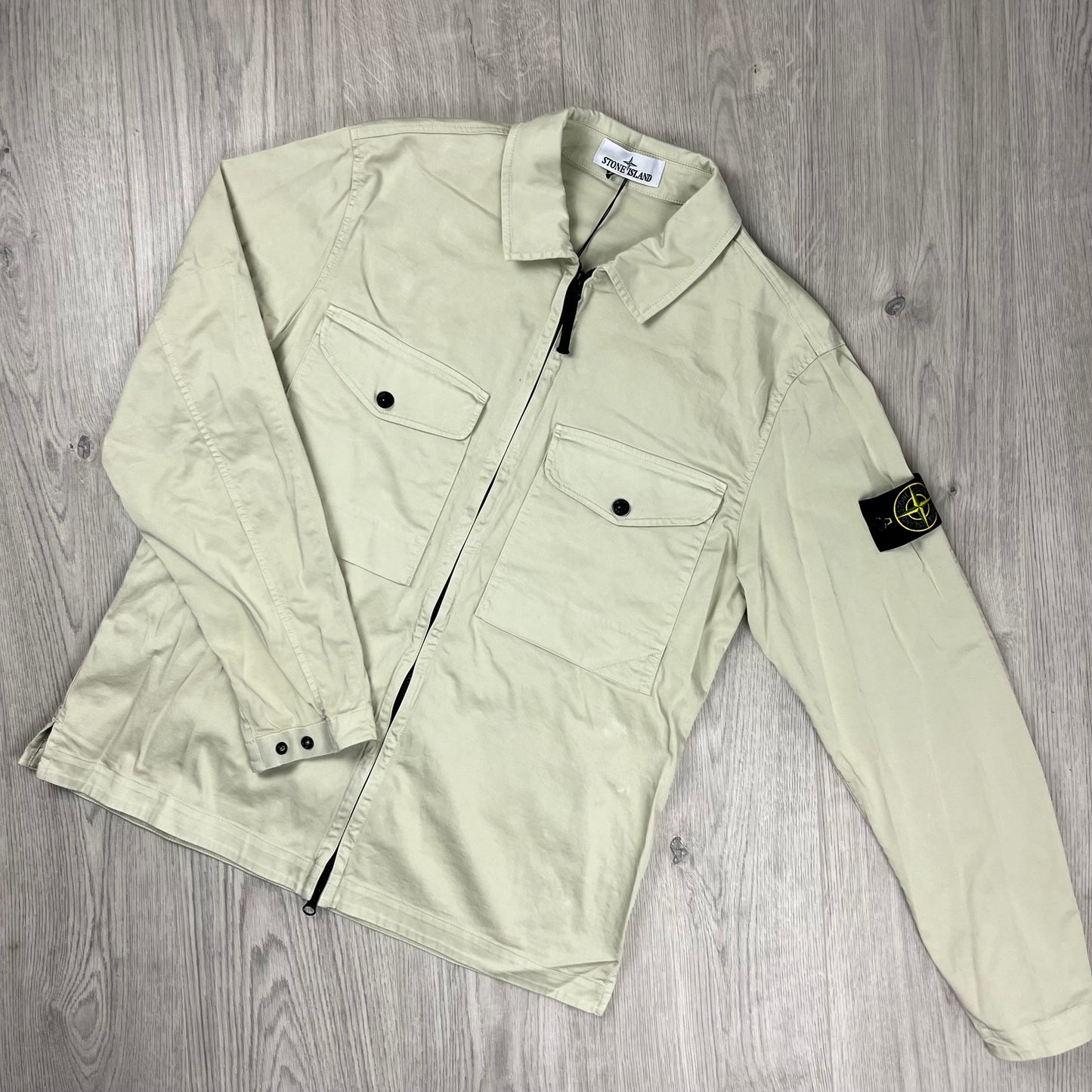 Stone Island Zip Overshirt - Sand