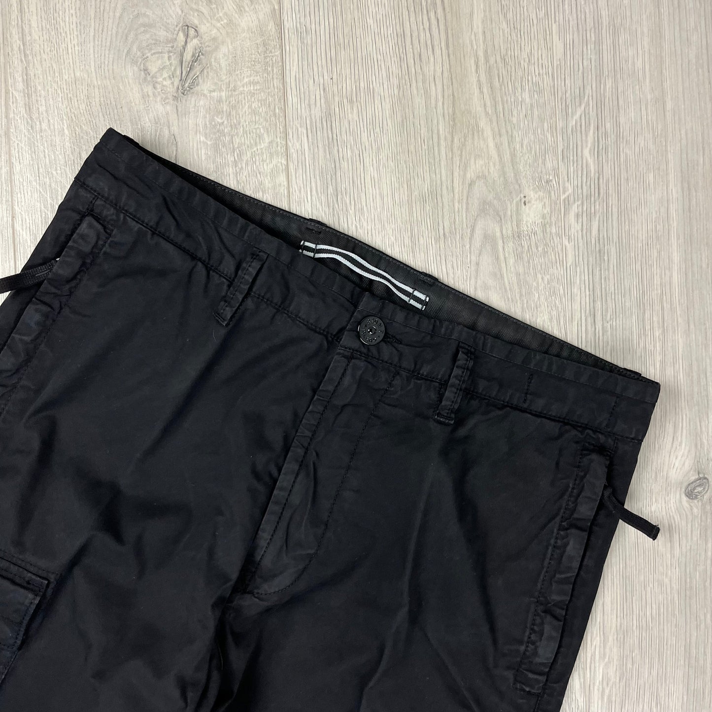Stone Island Cargo Trousers - Black