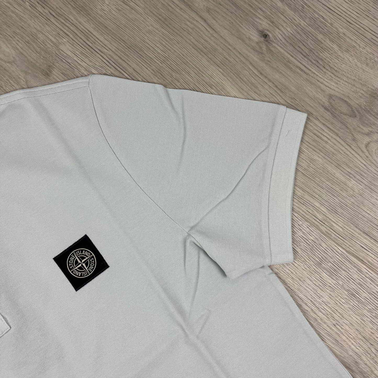 Stone Island Patch Polo Shirt - Sky Blue