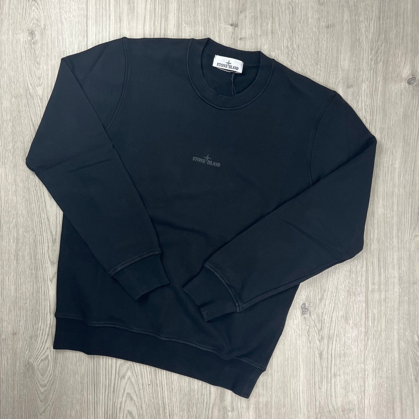 Stone Island Reflective Sweatshirt - Black