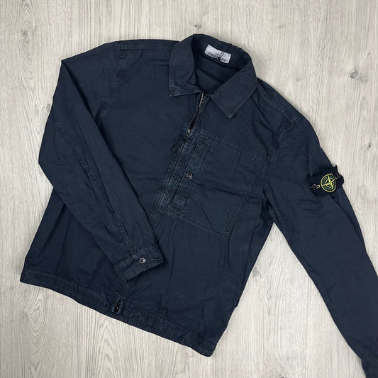 Stone Island Zip Overshirt - Navy